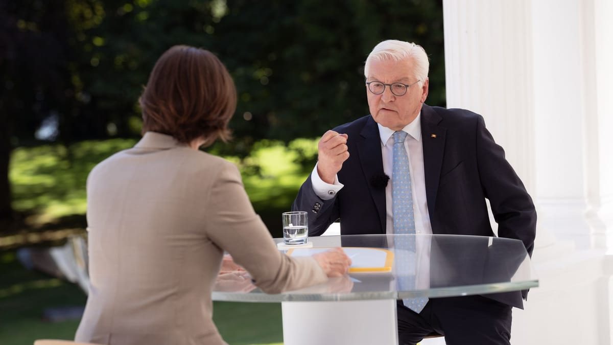 Bundespräsident Steinmeier: Ohne Wirtschaftswachstum kein Vertrauen in die Politik