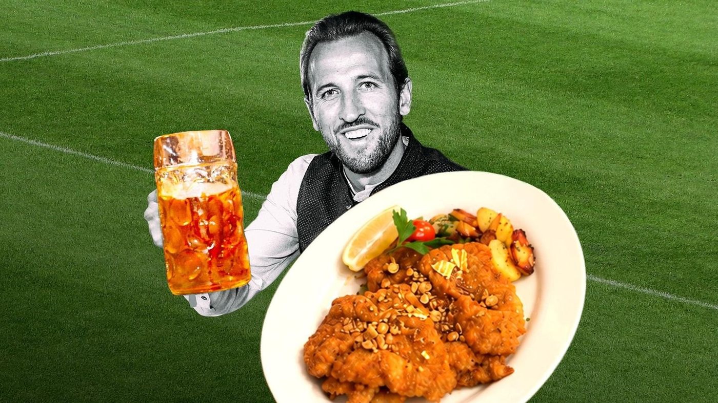 Münchner Wirt serviert Harry Kane nach Toren ein Goldschnitzel