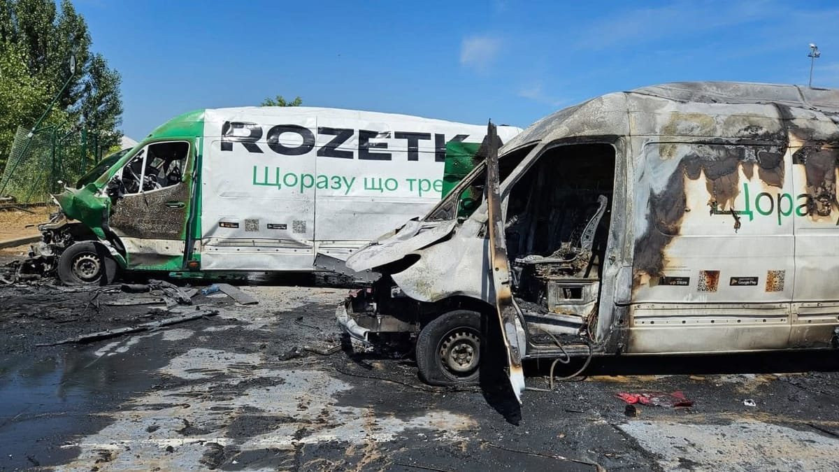 Toter bei Drohnenangriff auf Rozetka-Lager bei Kiew
